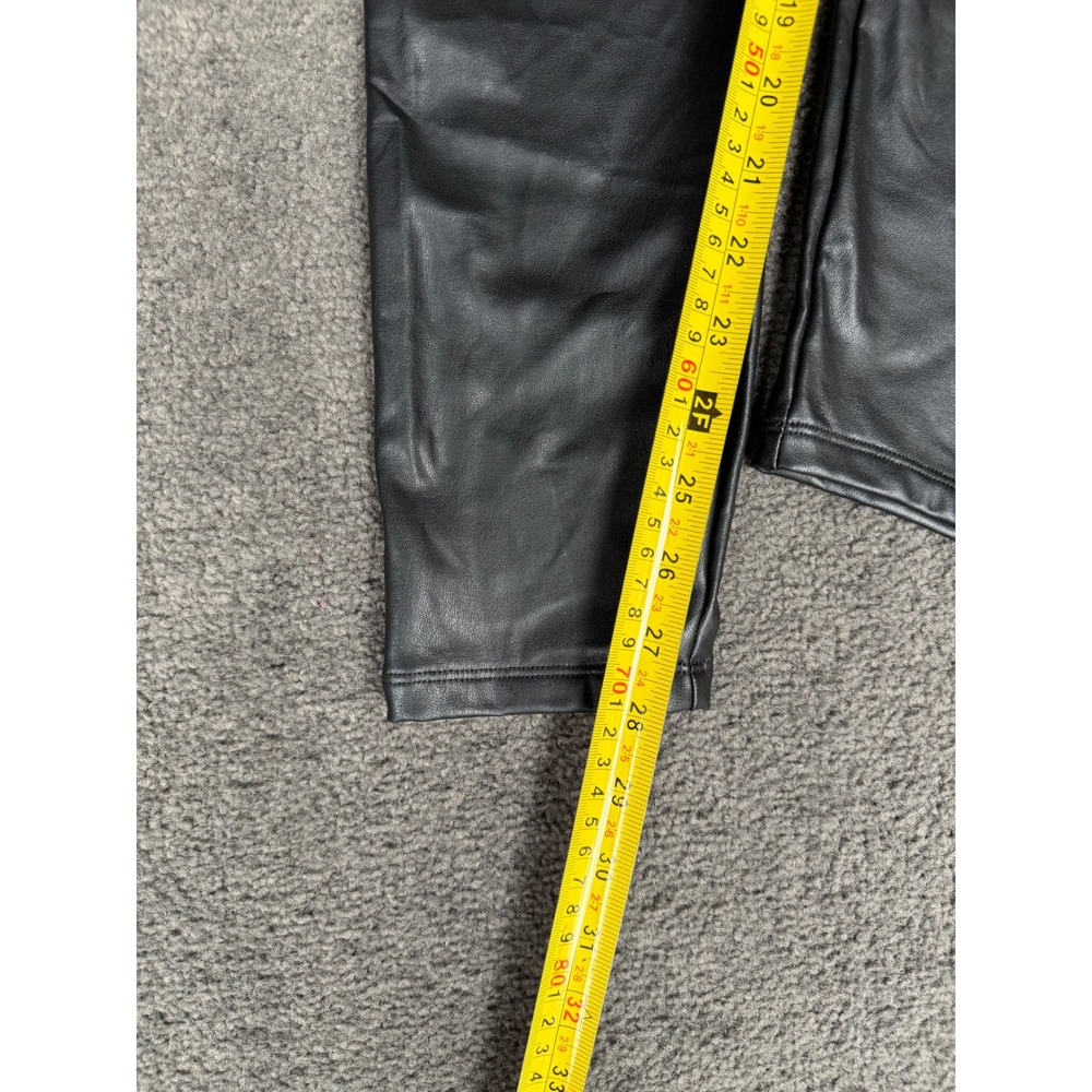 Express Black Faux Leather Leggings High Waisted Skinny Pants Small NWT - Picture 4 of 7